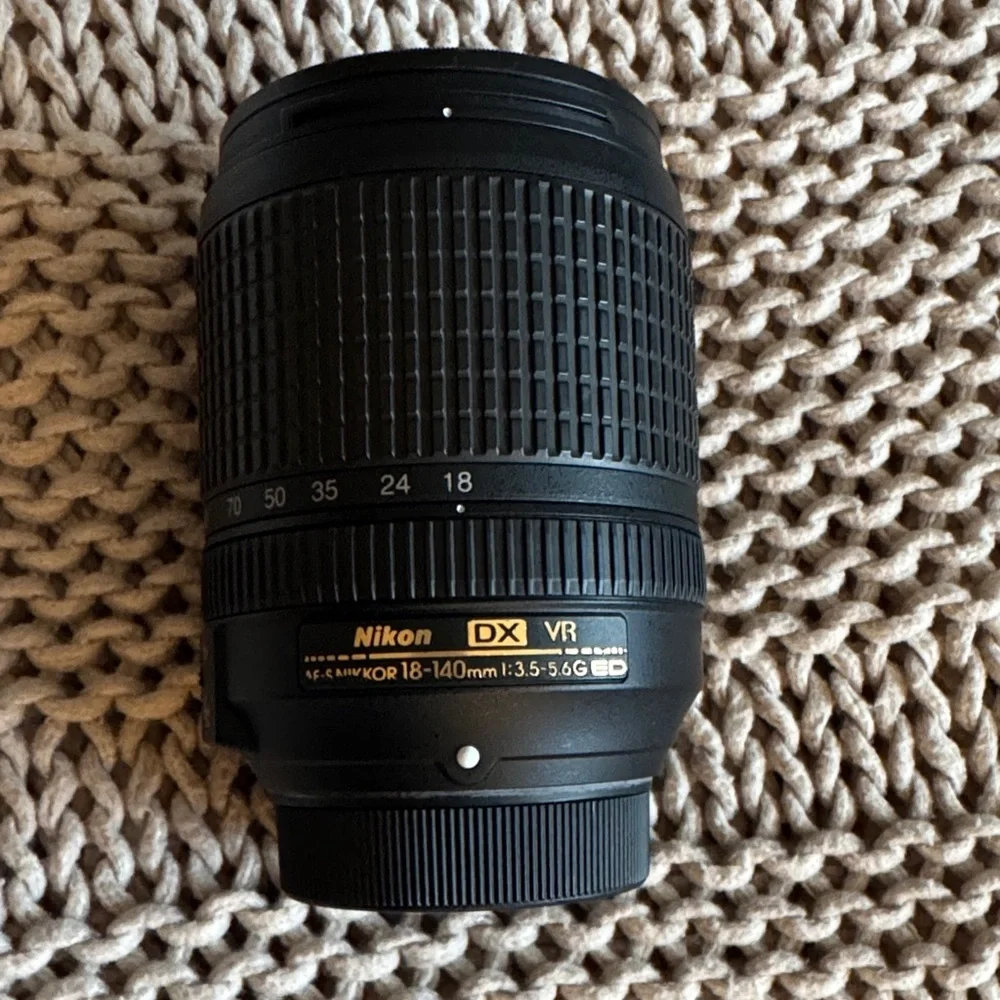 Nikon Black Telephoto Lens